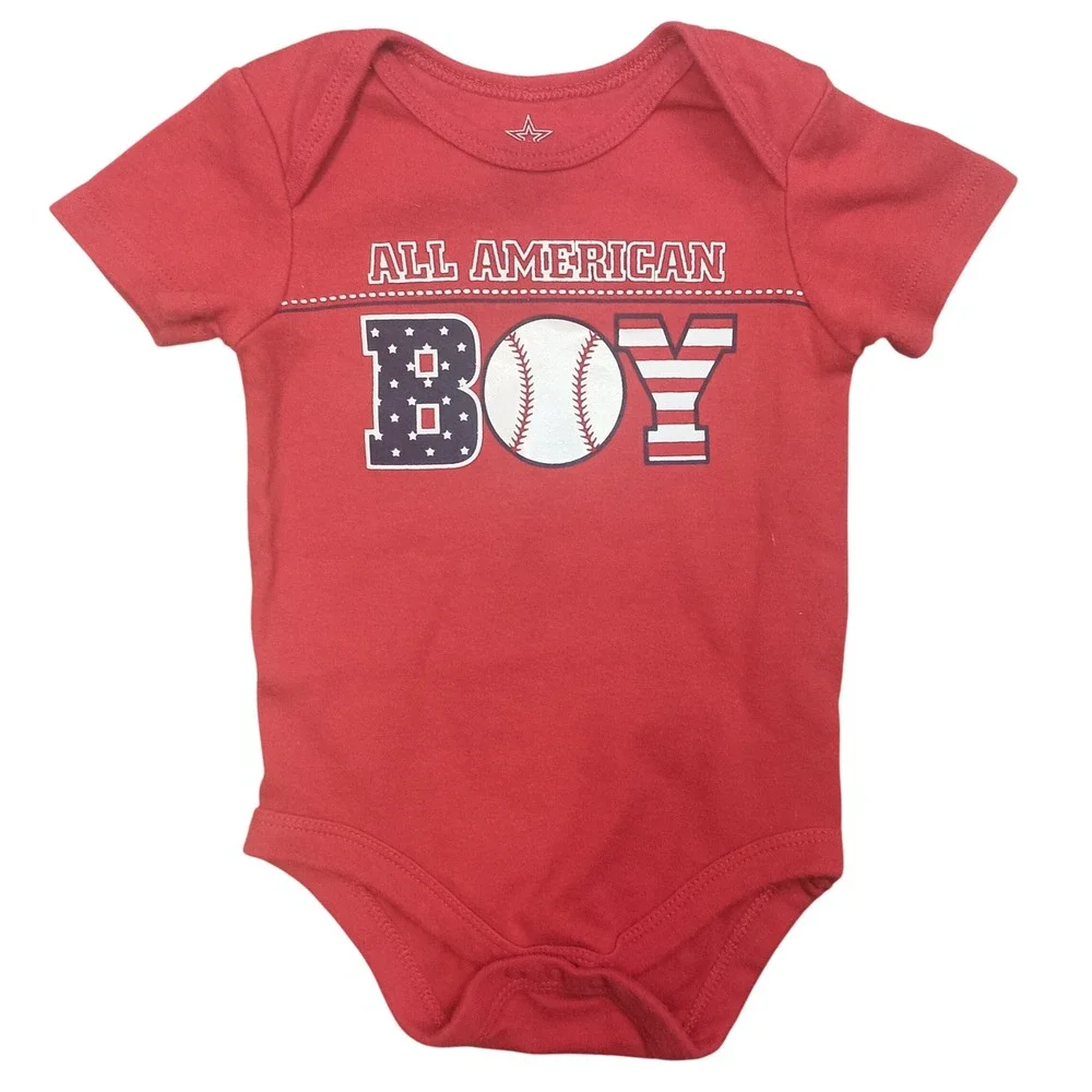 Carter's Vest Jacket & All‎ American Boy Red Onsie SKUK096